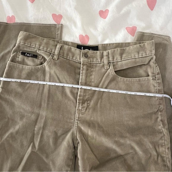 L.E.I. Life Energy Intelligence Velvet Pants Straight Leg Y2K Style - Picture 9 of 10